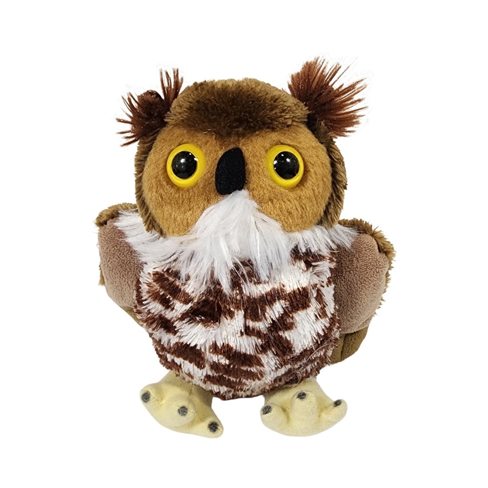 Wild republic Stuffed Owl Plush Toy Cute Barn‎ Owl Bird Wings Fluffy Soft